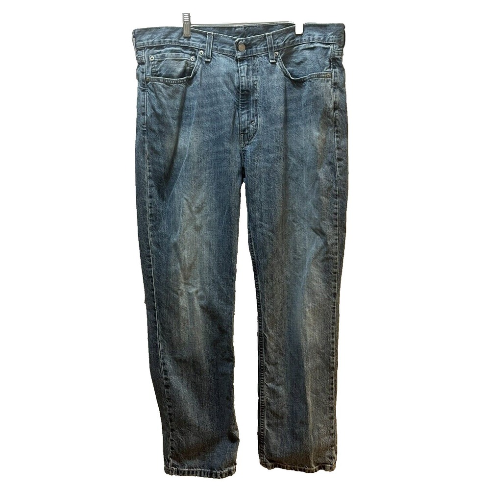 Levi's men blue jeans 514 men's tagged 36x30 measure 38x30.25